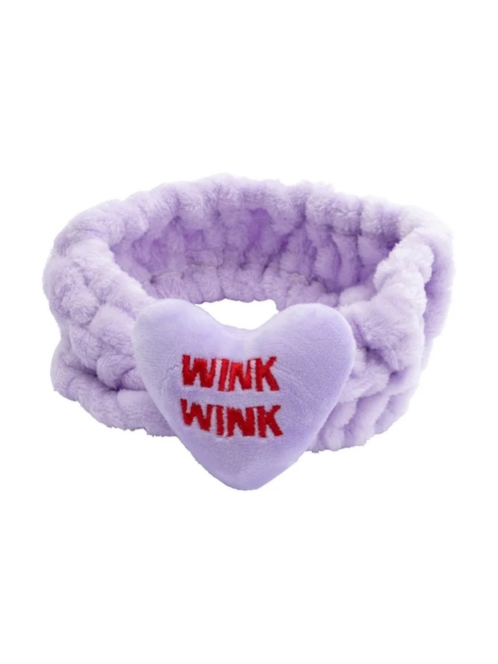 Sweethearts Purple Wink Wink Plushie Spa Headband